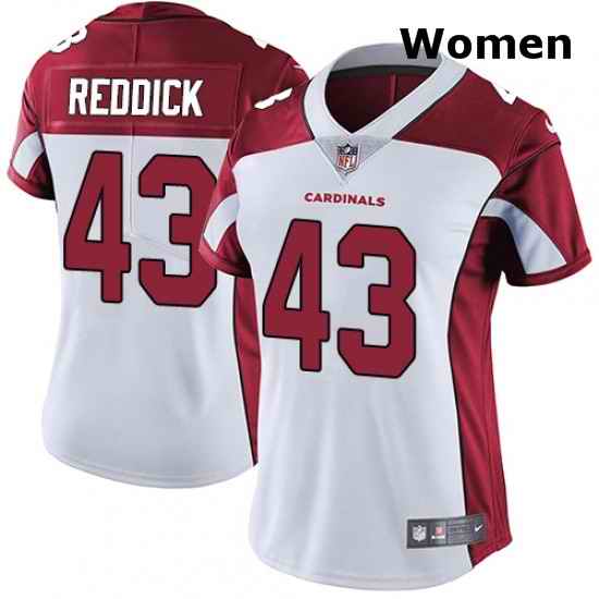 Womens Nike Arizona Cardinals 43 Haason Reddick White Vapor Untouchable Limited Player NFL Jersey